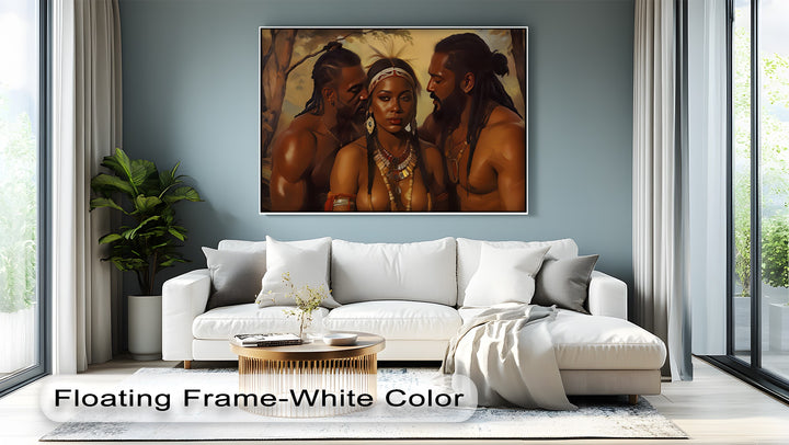 Tribal Seduction – Erotic Tribal Themed Canvas Wall Art | Framed Art