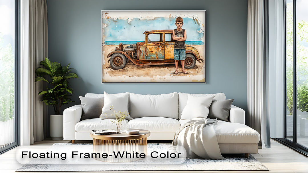 Rust & Resolve – Vintage Car Canvas Print