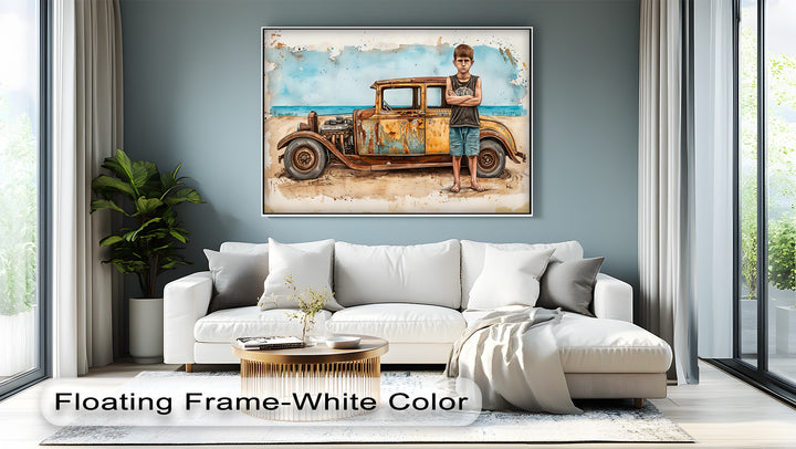 Rust & Resolve – Vintage Car Canvas Print