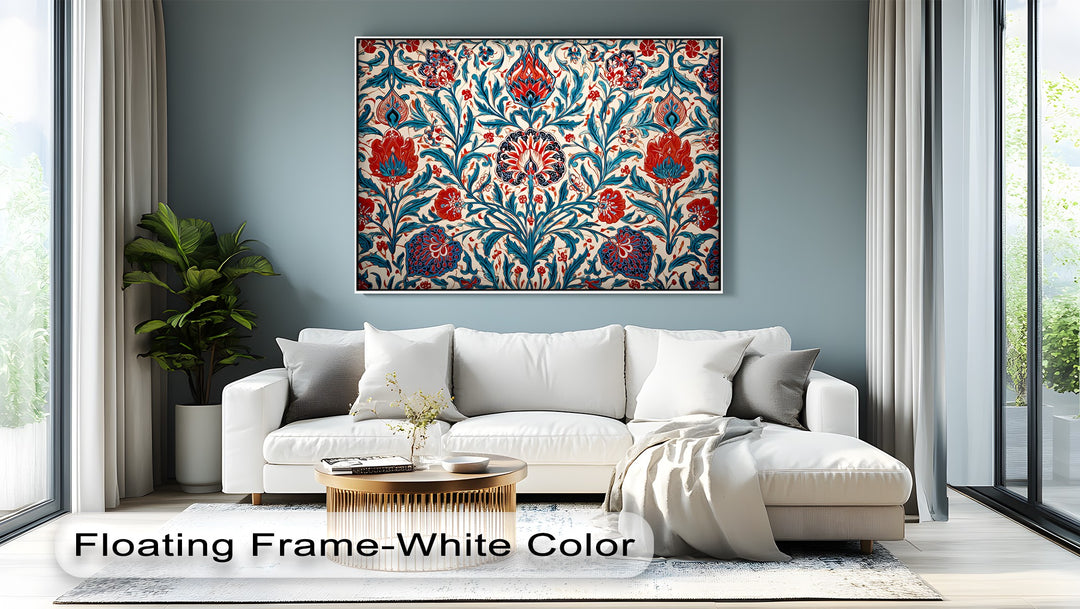 Persian Floral Elegance – Persian Canvas Print