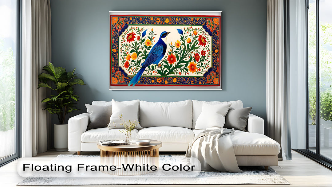 Majestic Bluebird Garden – Persian Canvas Print