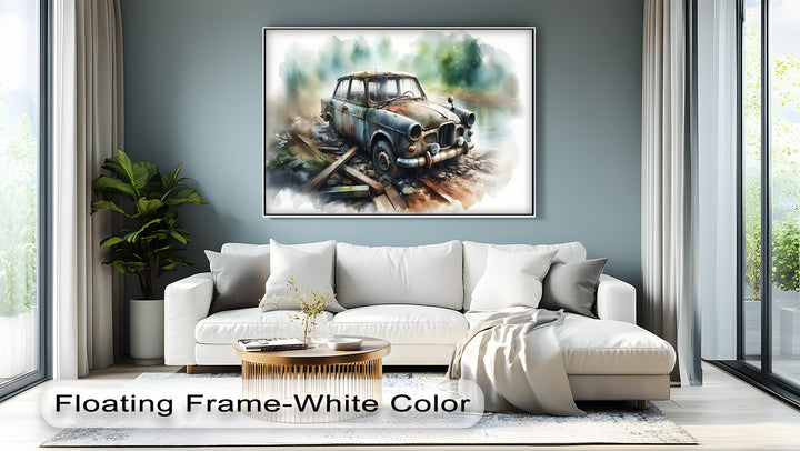 Abandoned Vintage Car – Car Canvas Print