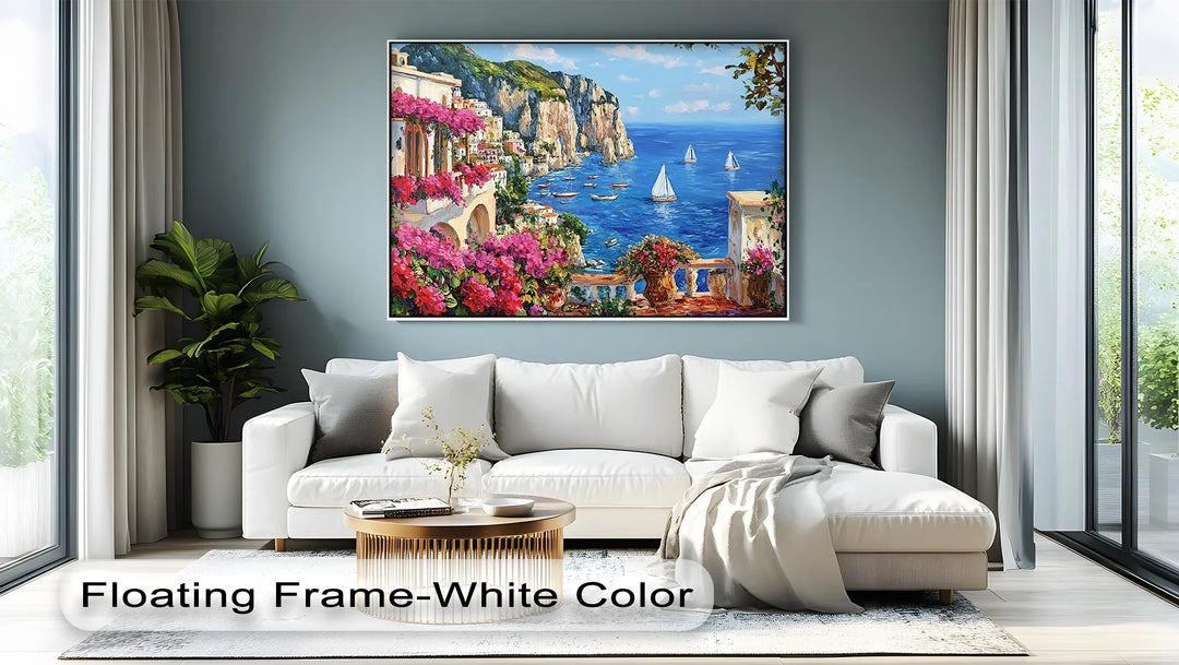Capri Dreamscape – Mediterranean Coastline Canvas Print - MyPhotoStation