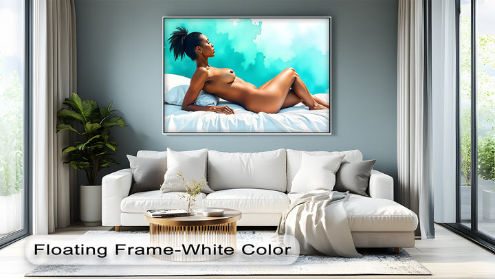 Sensual Reclining - Nude Canvas Wall Art | Erotic Canvas Prints