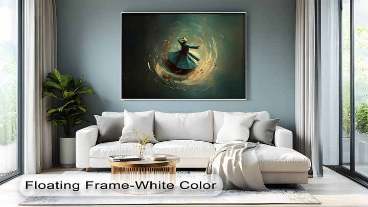 Whirl of the Soul – Sufi Dervish Spiritual Canvas Print