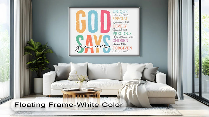 Bible verse artwork highlighting identity in Christ

