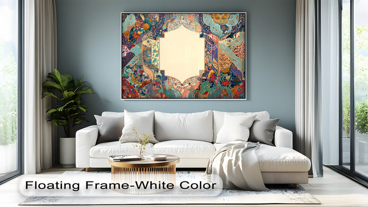 Persian Floral Mosaic Harmony – Persian Canvas Print