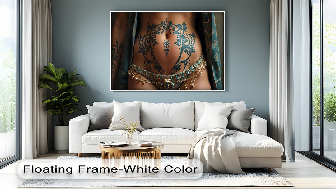 Ornate Desire – Erotic Tattoo Canvas Wall Art | Naked Art