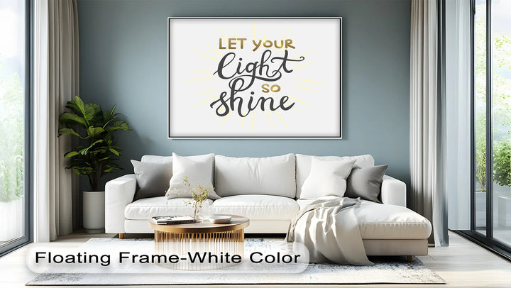 Let Your Light So Shine – Elegant Uplifting Canvas Print