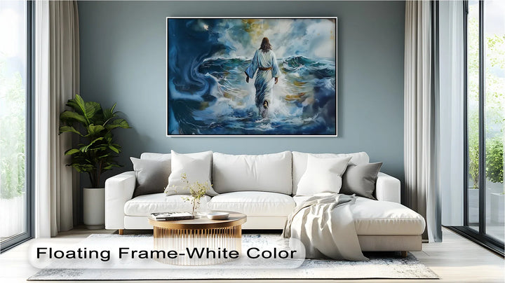 Divine Courage – Jesus Walking on Water Canvas Print - MyPhotoStation