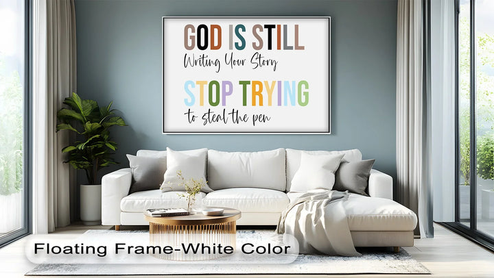 God Is Still Writing Your Story – Motivational Christian Canvas Print - MyPhotoStation