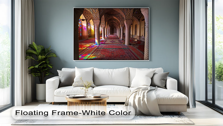 Radiant Stained Glass Serenity – Persian Canvas Print