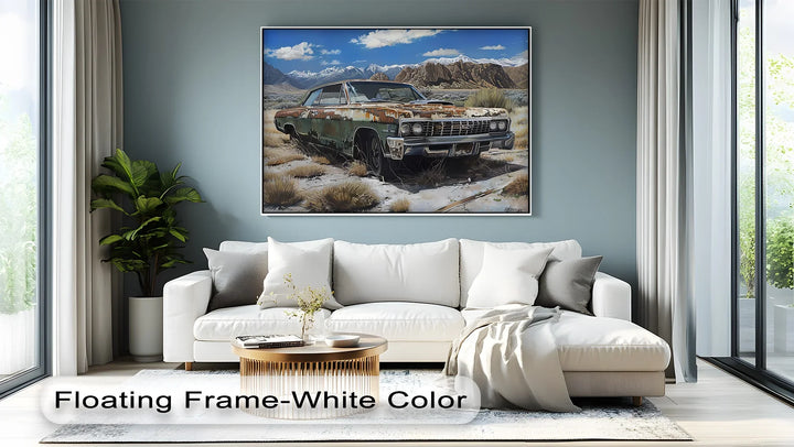 Rusted Chevy in Mountain Wilderness – Car Canvas Print