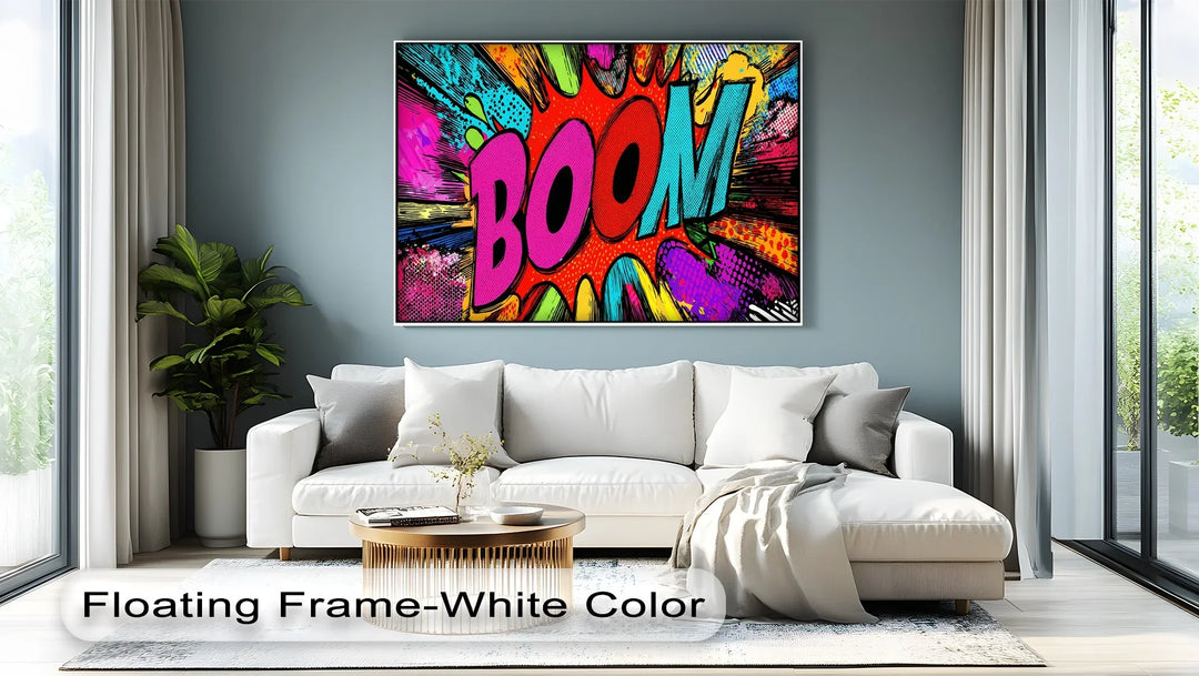 BOOM! – Vibrant Pop Art Explosion Canvas Print