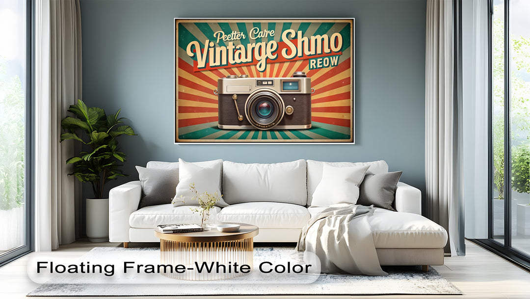 Snapshot Flashback – Retro Camera Burst Canvas Print