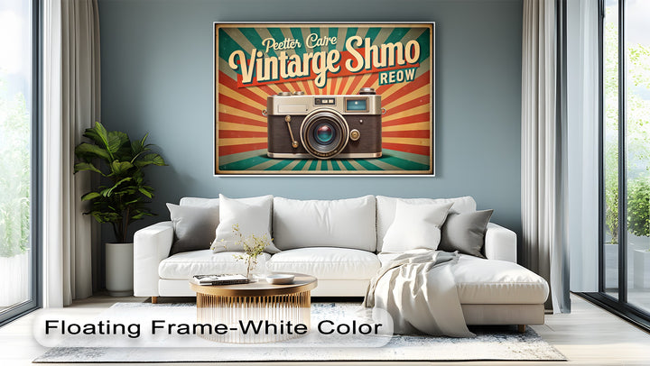 Snapshot Flashback – Retro Camera Burst Canvas Print