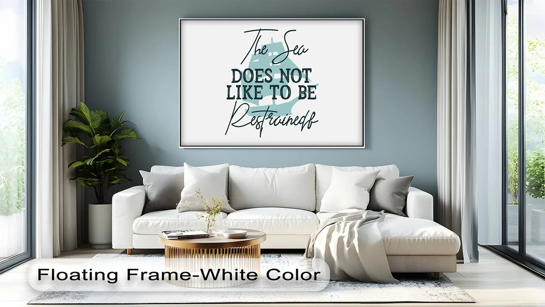 Maritime quote artwork perfect for beach homes
