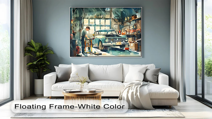 Mechanic’s Moment – Car Canvas Print - MyPhotoStation