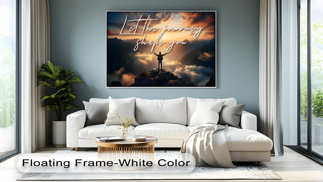 Let the Journey Shape You – Inspirational Mountain Canvas Print