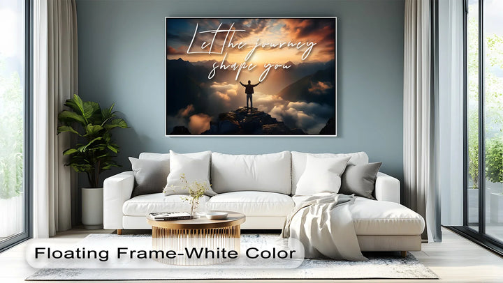 Let the Journey Shape You – Inspirational Mountain Canvas Print