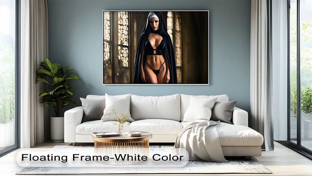 Veil of Temptation – Sexy Gothic Canvas Art | Erotic Wall Print