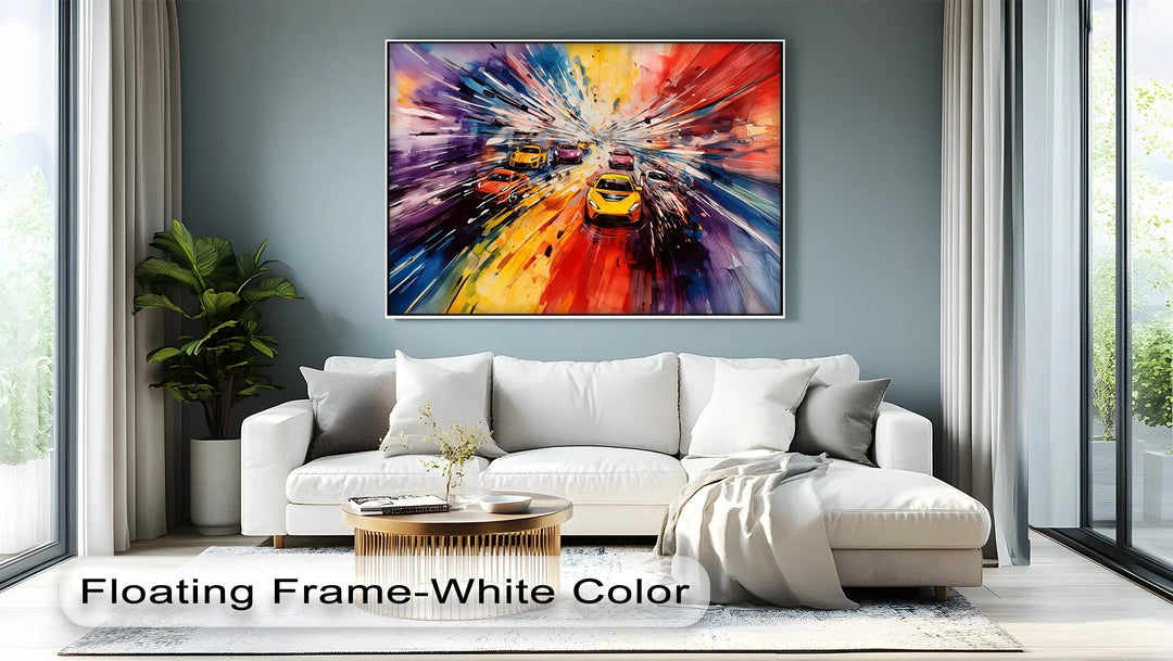 Color Burst Speedway – Car Canvas Print - MyPhotoStation