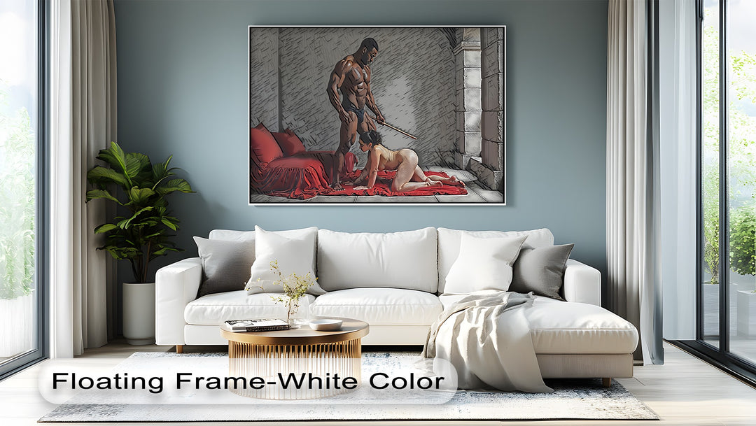Obedience Ritual – Erotic BDSM Canvas Wall Art | Sexy Canvas