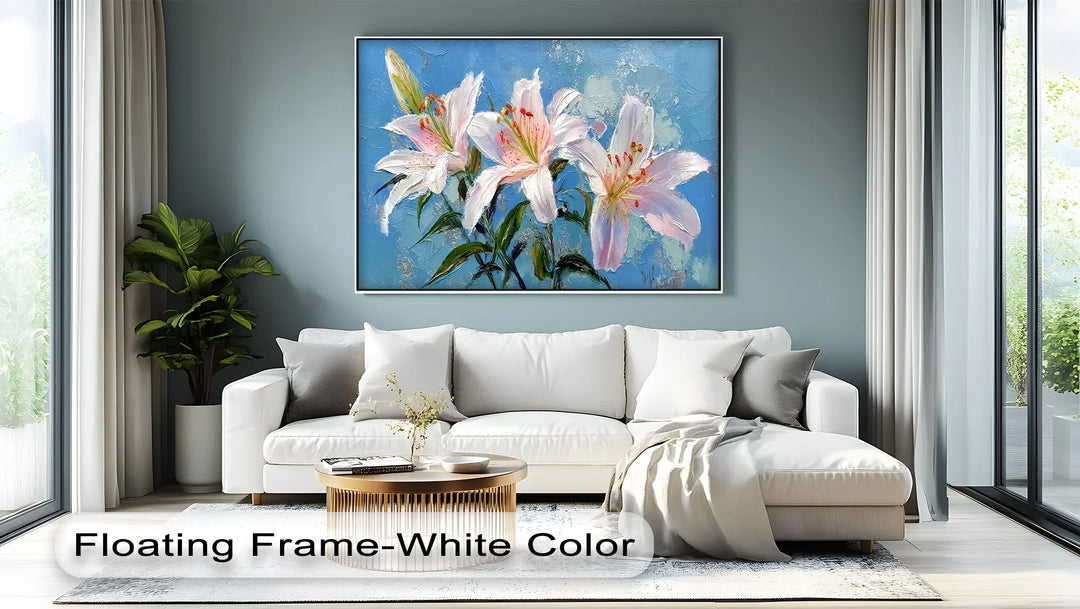 Blooming Stargazer Lilies – Pink and White Floral Canvas Print - MyPhotoStation