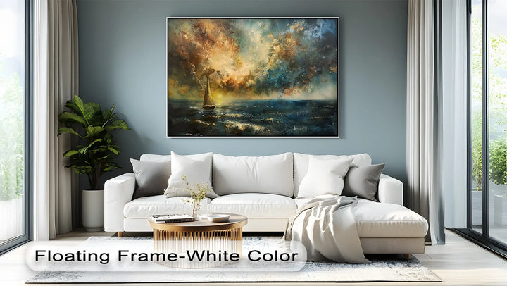 Stormlight Voyage – Dramatic Ocean Canvas Print - MyPhotoStation