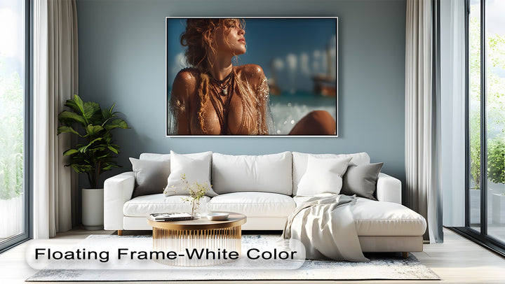 Sensual Seaside Beauty - Erotic Canvas Wall Art | Nude Art