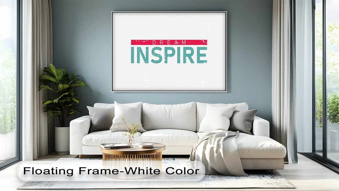Dream Inspire – Modern Minimalist Canvas Print