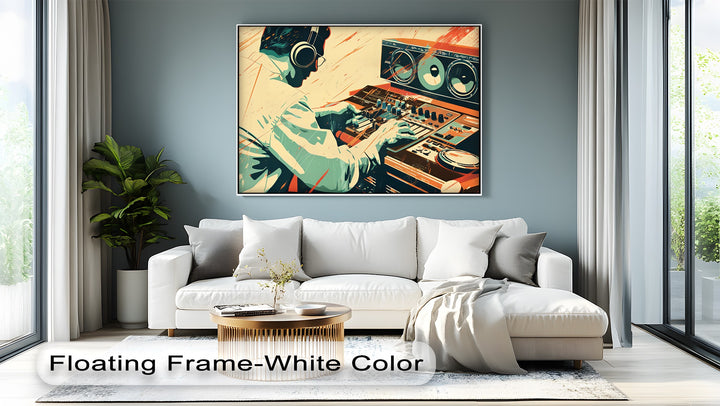 Mix Master Flow – Retro DJ Studio Canvas Print