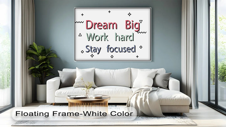 Dream Big Typography – Motivational Canvas Wall Art