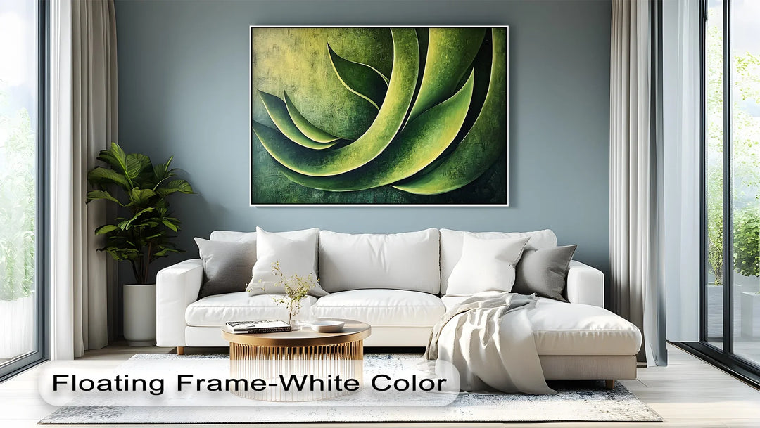 Verdant Motion – Abstract Green Botanical Canvas Print - MyPhotoStation