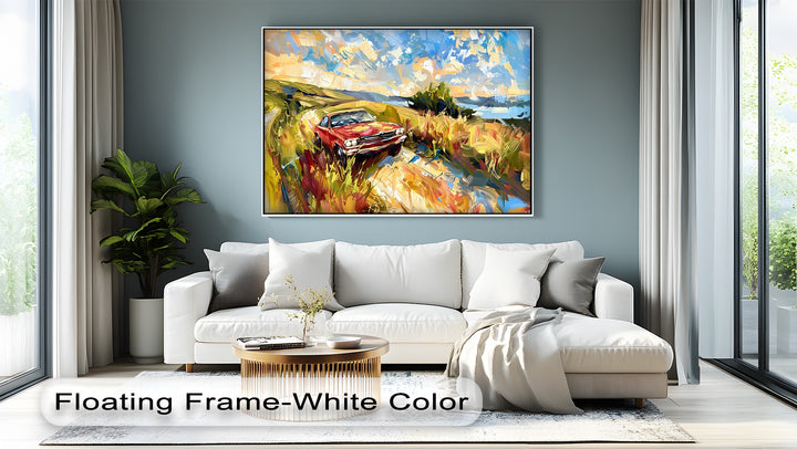 Red Muscle Car – Car Canvas Print