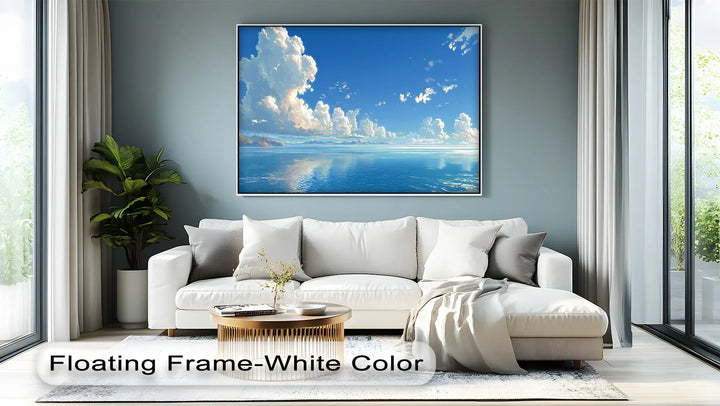 Celestial Cranes in Blue Skies – Flying Birds Canvas Print - MyPhotoStation