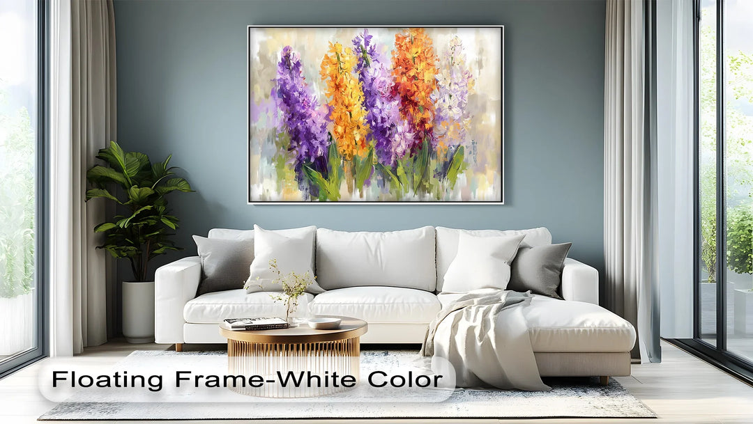 Spring Chorus – Vibrant Hyacinth Flower Bouquet Canvas Print - MyPhotoStation