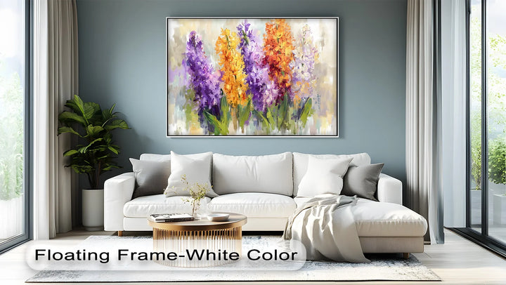 Spring Chorus – Vibrant Hyacinth Flower Bouquet Canvas Print - MyPhotoStation