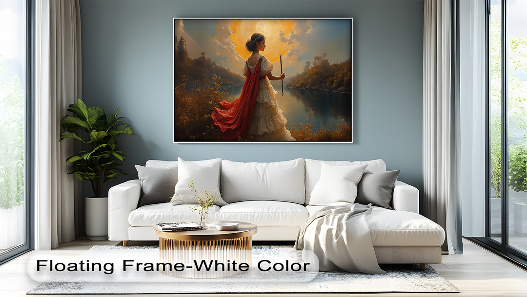 Sunlit Goddess – Mythological Fantasy Canvas Wall Art | Canvas Artwork