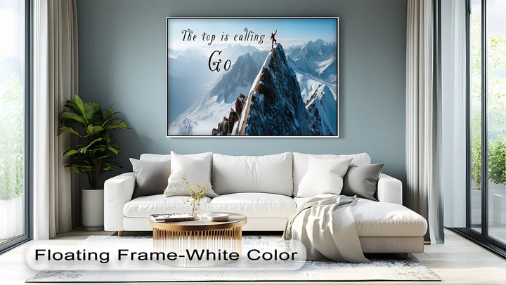 Answer the Call – Mountain Peak Motivational Canvas Print