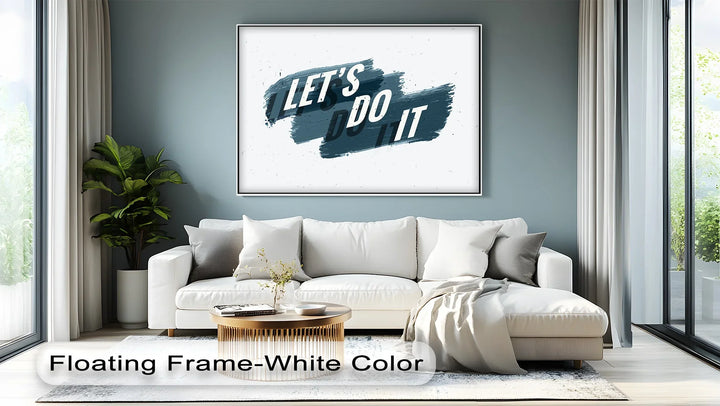 Let’s Do It – Bold Brushstroke Motivational Canvas Print