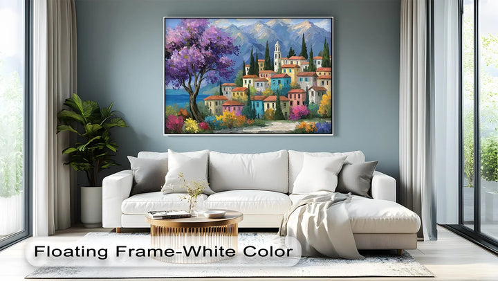 Purple Blossom Village – Canvas Print - MyPhotoStation