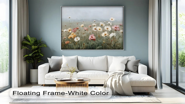 Whispers of Spring – Soft Meadow Floral Canvas Print - MyPhotoStation