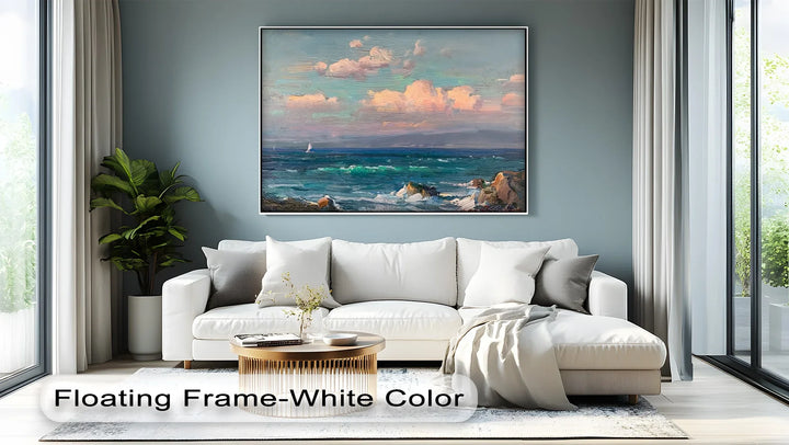 Twilight over the Sea – Romantic Coastal Canvas Print - MyPhotoStation