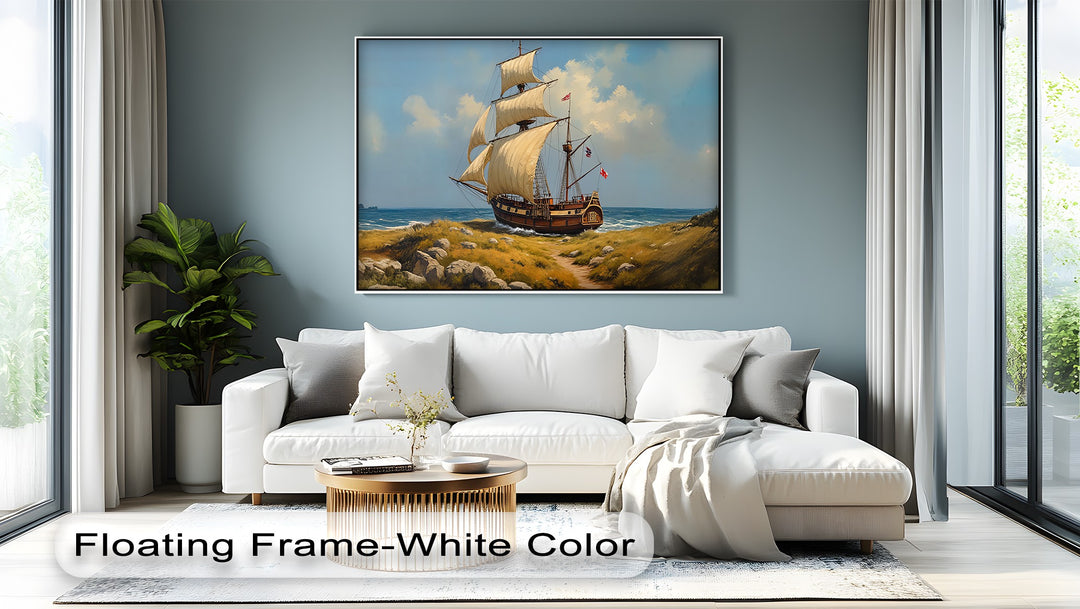 Ocean Explorer – Tall Ship Sailing Canvas Wall Art | Framed Artwork