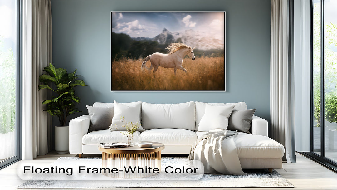 Regal Gaze – Chestnut Horse with Intense Stare Canvas Print