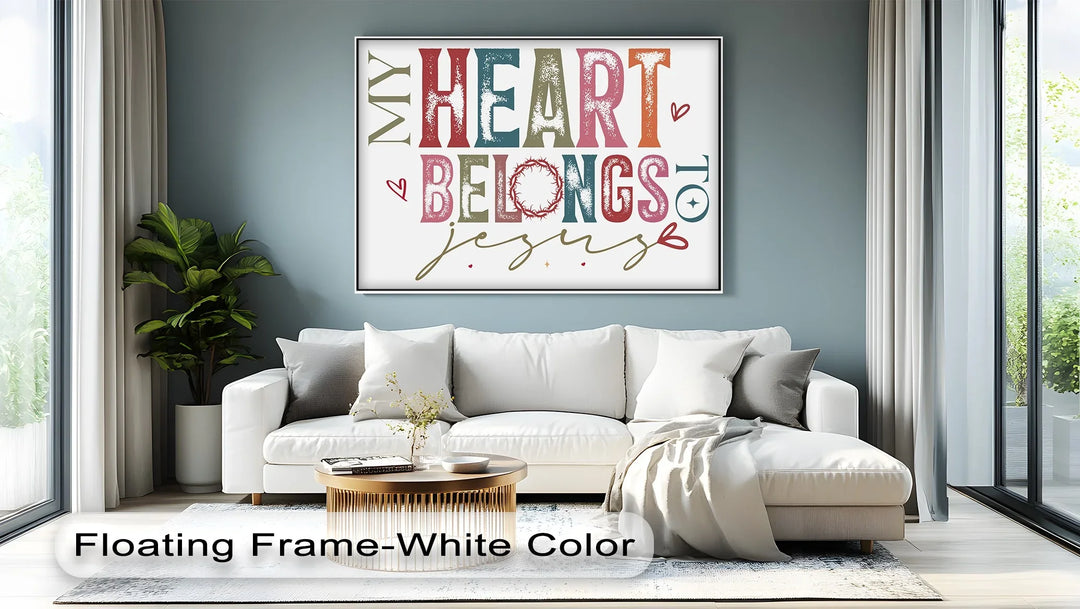 My Heart Belongs to Jesus – Faith-Inspired Canvas Print - MyPhotoStation
