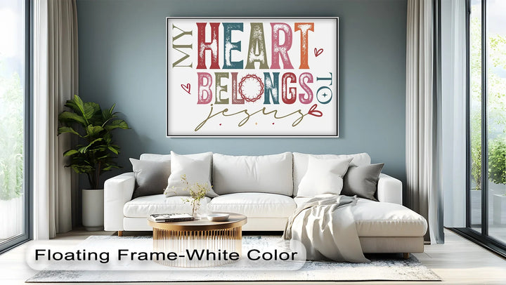 My Heart Belongs to Jesus – Faith-Inspired Canvas Print - MyPhotoStation
