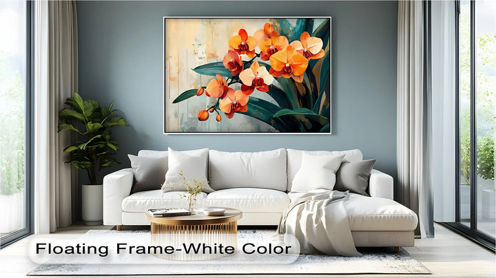 Orchid Radiance – tropical flower art print for modern spaces.

