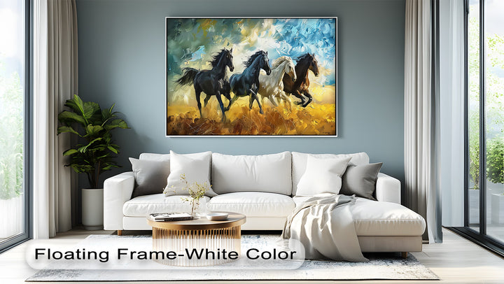 Elemental Gallop – Wild Horses in Motion Canvas Print